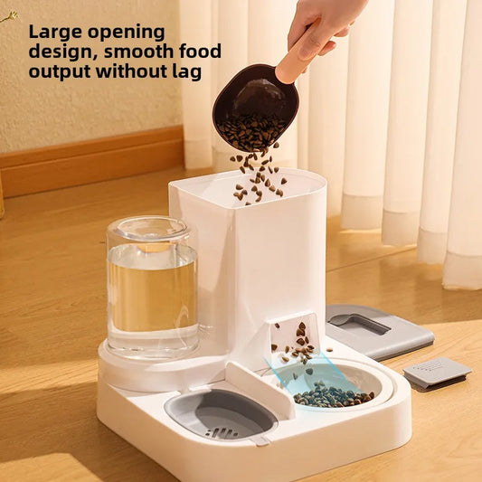 Pet automatic drinking water feeder Integrated large capacity dry and wet separation Ceramic bowl Stainless steel bowl