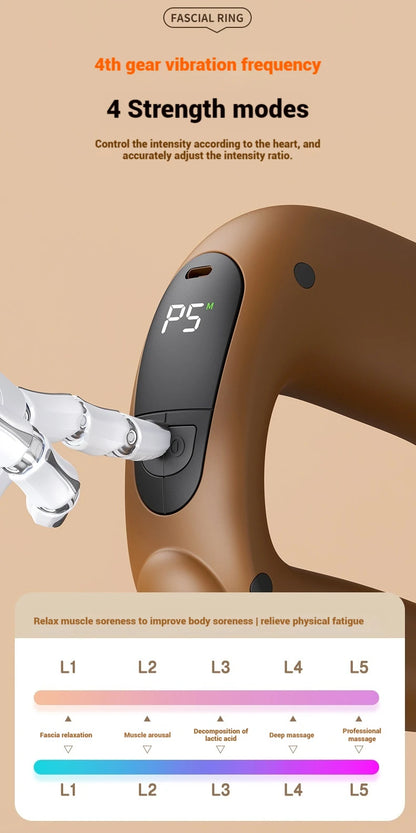 Portable Electric Muscle Massage Gun - Deep Tissue Fascia Massager for Neck, Foot & Full Body Relaxation Mini Massage Gun