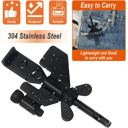 Portable Door Lock Travel Hotel Self-Defense Anti-Theft Stopper Safe Latch  Accommodation Door Stopper Door Lock Security Door