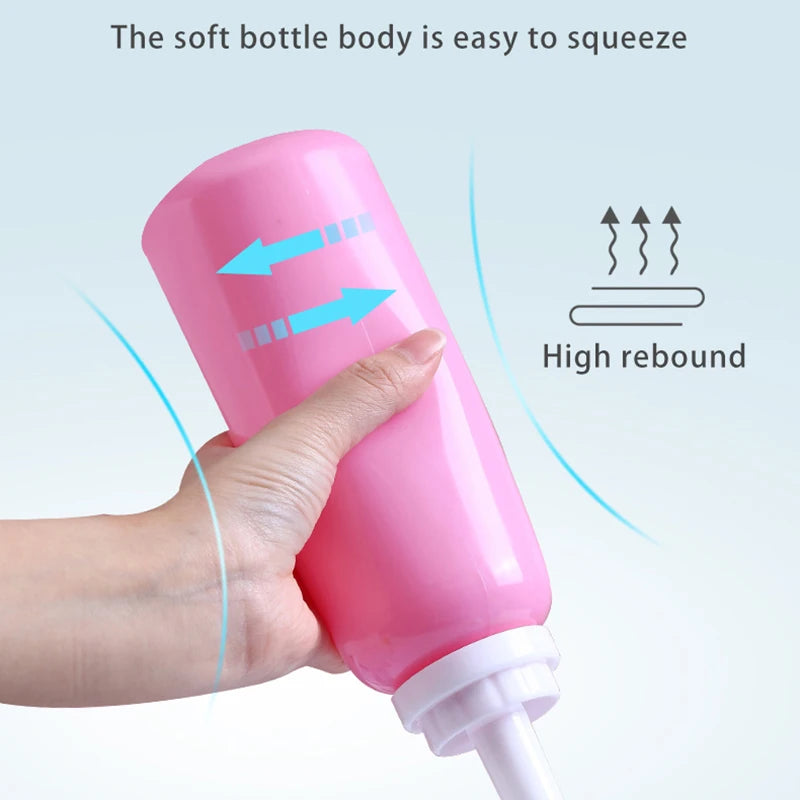 500ml Portable Bidet Spray Handheld Travel Bidet for Pregnant Women Baby Cleansing Water Washer Bottle Baby Showers Mom Bottle