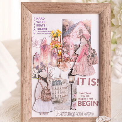 40 Sheets/Bag Notebook Kawaii Girly Background Bag Head Book Handbook Stationery DIY Handmade & Scrapbook Diary Decoration