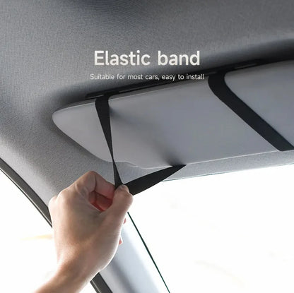 Summer Makeup Car Mirror Sun Visor Large Screen Portable Makeup Mirror HD Vanity Mirror for Truck SUV Interior Rear View Mirror