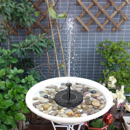 Mini Solar Water Fountain Pool Pond Waterfall Fountain Garden Decoration Outdoor Bird Bath Solar Powered Fountain Floating Water