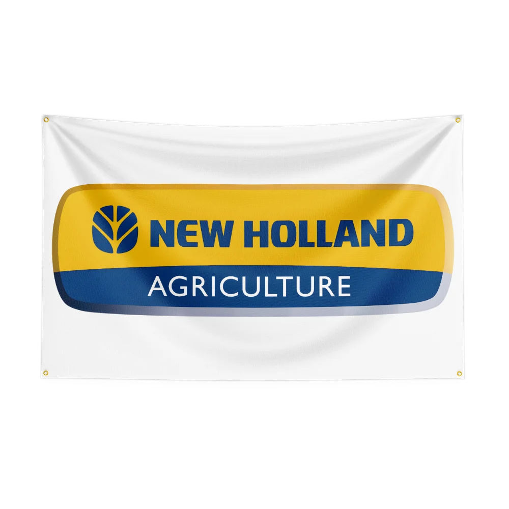 90x150CM TRACTORS New Hollands Agriculture Flag Polyester Printed Excavator Banner For Decor