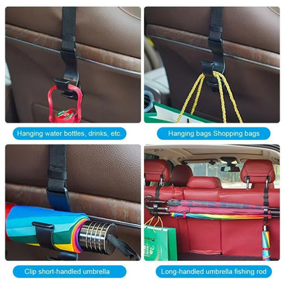 Electric Vehicle Hook Universal Bicycle Motorcycle Front Helmet Hook Car Seat Headrest Hanging Hooks Umbrella Holder