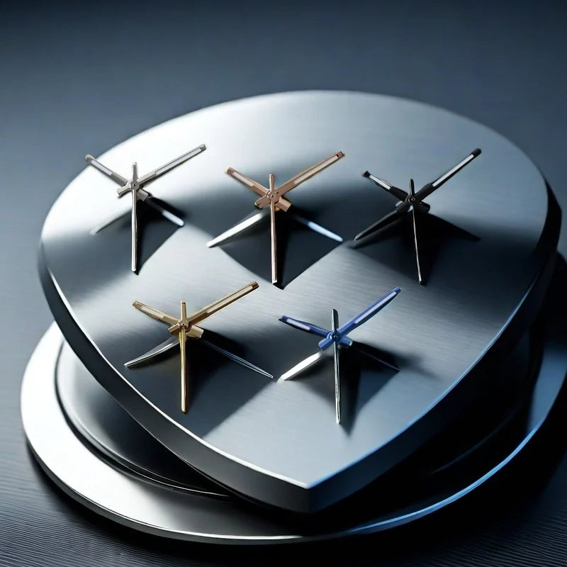 Watch Hand Set for NH35 NH70 NH72 Movement Watch Needle for Datejust Case Green Luminous Men's Mod Replacement Parts Accessories