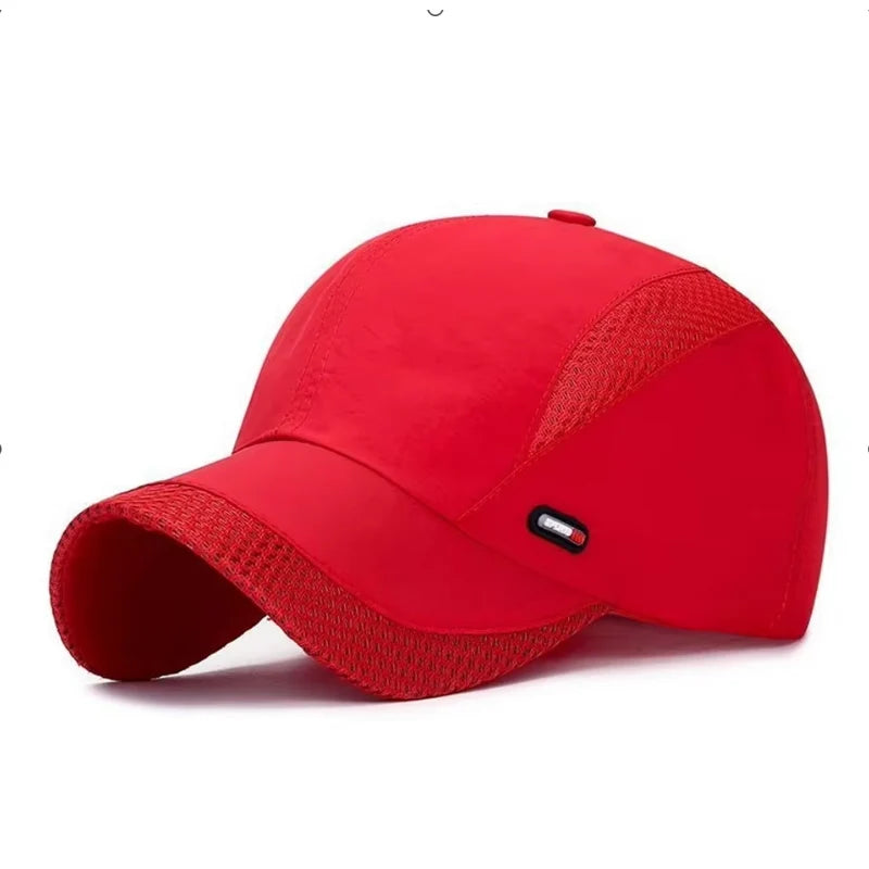 Summer Outdoor Sports Quick-Drying Mesh Baseball Cap Yuda Men Cap Simple Solid Color Hat