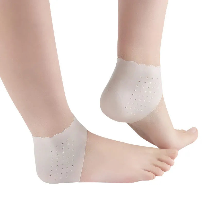 1 Pair Silicone Rubber Gel Socks Anti Cracking Liner Heel Socks Elastic Silicon Moisturizing Foot Skin Care Heel Foot Protection