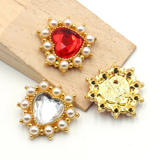 23MM fashion pearl and peach alloy accessories Diy wedding dress hair accessories invitation jewelry decorative accessories