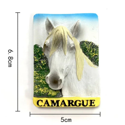 Europe France Lyon Strasbourg Marseille Resin 3D Fridge Magnets Tourism Souvenir Refrigerator Sticker