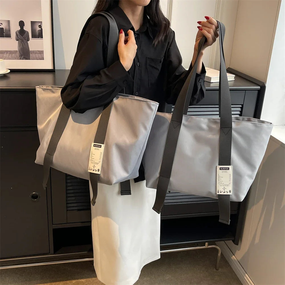 Oversized Tote Bags For Women 2023 Designer Luxury Shoulder Bag Quality Oxford Fabric Multi Pockets Large Capacity Shopper Totes