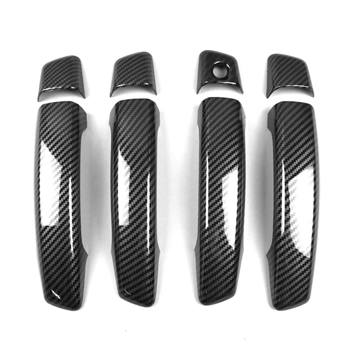 Auto Accessories Carbon Fiber ABS Car Exterior Door Handle Door Cover Trim Decals for Audi A3 8V 2014-2018