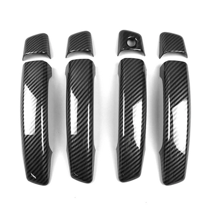 Auto Accessories Carbon Fiber ABS Car Exterior Door Handle Door Cover Trim Decals for Audi A3 8V 2014-2018