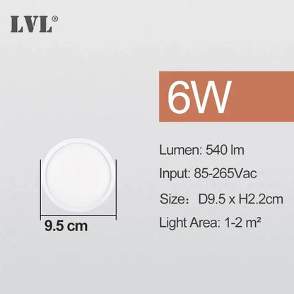 LED Ceiling Light Modern Small Round 6W 9W 13W 18W 24W 110V 230V Led Panel Light For Toilet Porch Utility Room Bathroom Lamps