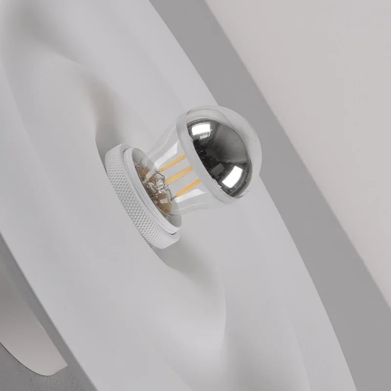 Nordic modern circular wall lamp background wall staircase corridor entrance designer water ripple decorative lighting fixture