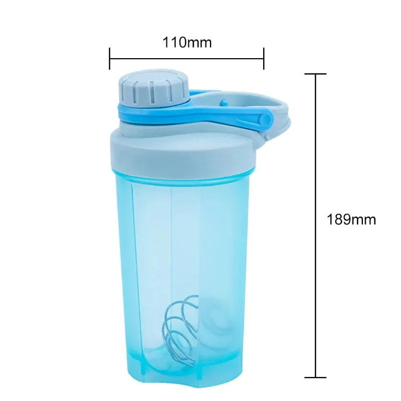 500ML Blender Shaker Bottle with Scale Protein Shakes Leakproof for Powder Workout Gym Sport Mixing Cup Water Bottle