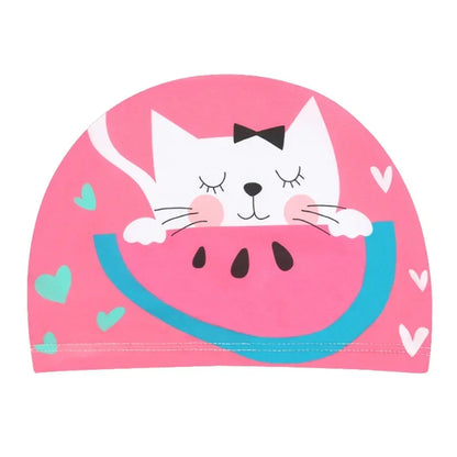 10pcs Children's Swimming Caps Elastic Fabrics Swimming Pools Water Sports Boys' and Girls' Swimming Caps Boys' Swimming Caps