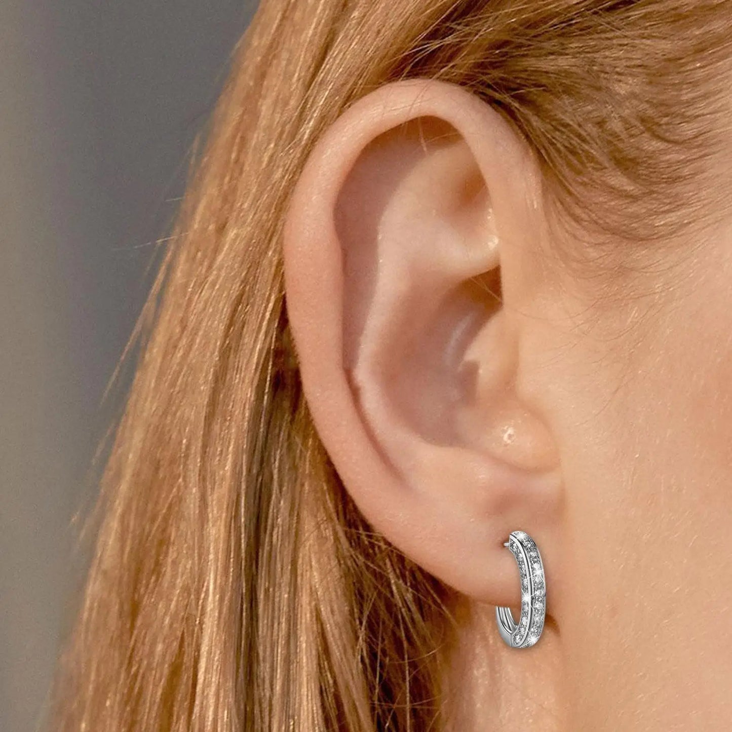 Magnetic Slimming Earrings Women Burning Fat Health Crystal Weight Loss Earrings Zirconia Magnetic Therapy Health Care Slim