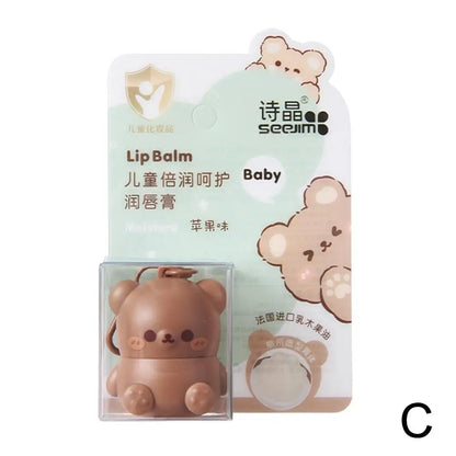 Children Fruity Lip Balm Cute Little Bear Lip Balm For Baby Moisturizing Anti-Dry Anti Crack Lipbalm Lip Care