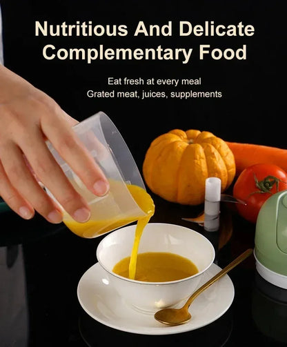 Electric Mini Garlic Chopper Portable USB Vegetable Chopper Onion Mincer Food Processor for Chili Fruit Meat Kitchen Supplies