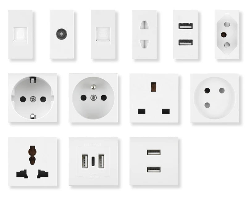 Hidden Desktop Pop-Up Socket DIY Multifunctional USB Type-C Outlet For Meeting Room Office Electrical Switch Countertops Plug