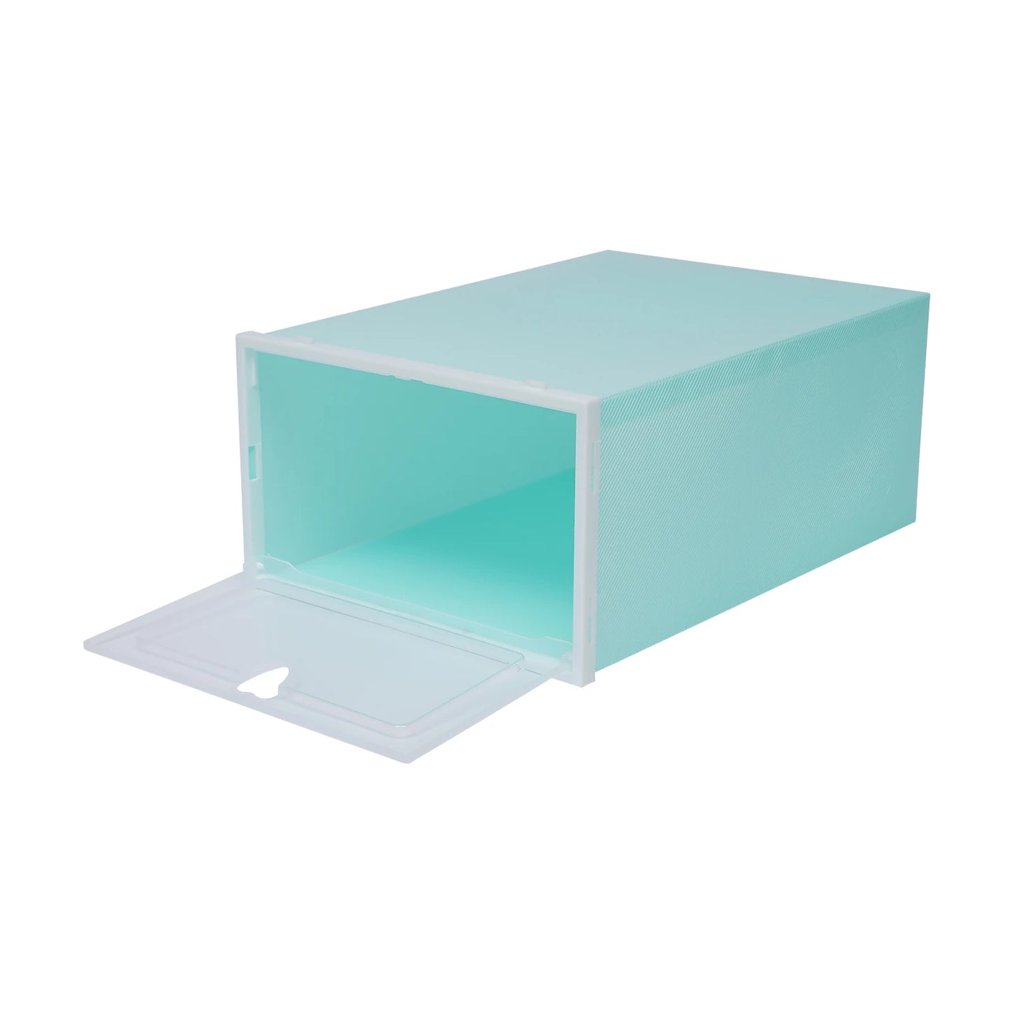 20Pcs Foldable Shoe Storage Boxes with Lids Transparent Stackable Containers Drawer Style PP Plastic Shoe Organizers