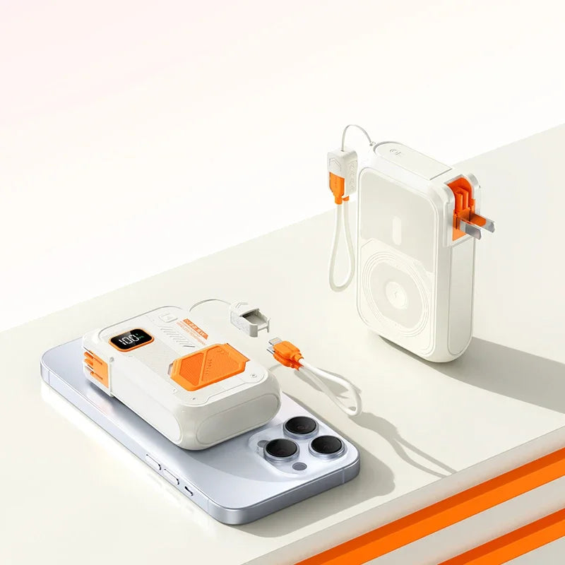 3 in 1 Energy Storage Charger Portable Wireless Power Bank 22.5w with Stand 20,000mah Waterproof & Sturdy Design