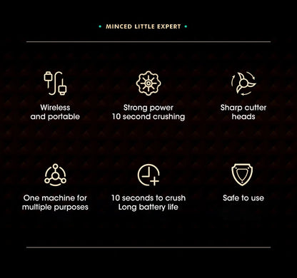 250ml Garlic Masher Crusher Electric Kitchen Food Chopper USB Portable Meat Grinder Vegetable Chopper for Kitchen Gadgets