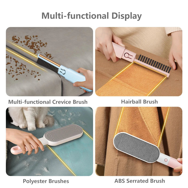 4 in1 Lint Remover Portable Pet Hair Remover Brush Manual Fluff Remover Clothes Fuzz Fabric Shaver Carpet Clothes Brush