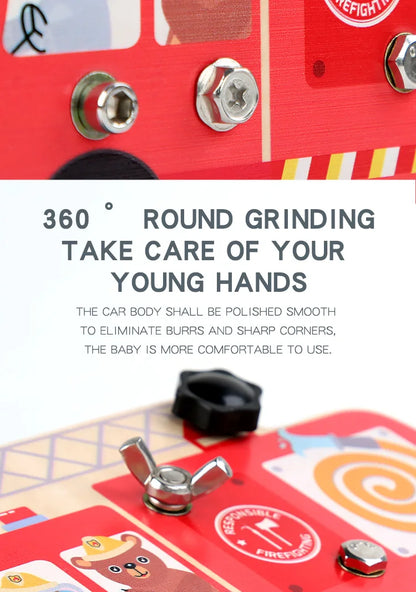 Montessori Screw Driver Board Educational Sensory Toy Preschool Wooden Toy Wooden Educational Toy for Toddler Skill Learning Toy