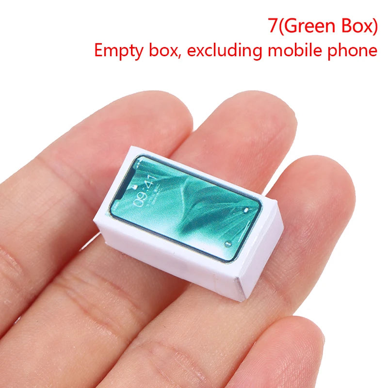 1:12 Scale Miniature Dollhouse Mobile Phone Model for Doll House Decoration