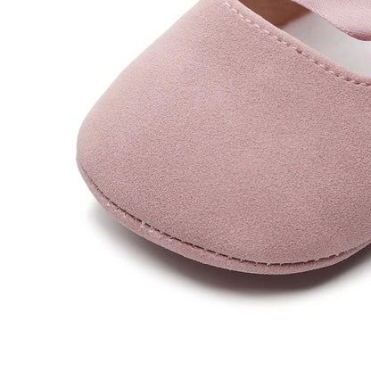 Baby Girls Shoes Non-Slip Rubber Sole Ballet Slippers Princess Dress Wedding Shoes