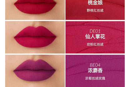Kaleidos Lipstick Lip Cream Matte Velvet Nude Colours Lip Mud Waterproof Lip Gloss Long Lasting Lip Stain