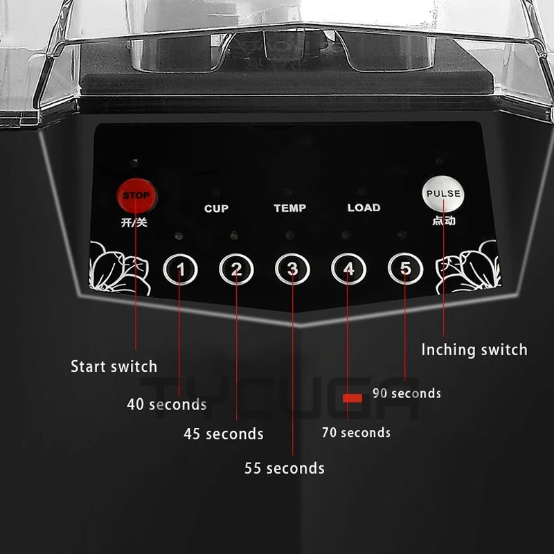 Commercial Blender Electric Ninja blender Fruit Food Ice Crusher Processor Smoothies Juicer Maker Crusher Grain Grinder 110-220V