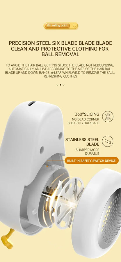 Lint Remover For Clothes Usb Electric Rechargeable Hair Ball Trimmer Fuzz Clothes Sweater Shaver Reels Removal Device ﻿Cute Duck