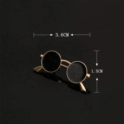 Fashion Accessories Sunglasses Shape Jackets Suit Accessories Shirt Brooch Badge Collar Pins Glasses Brooch