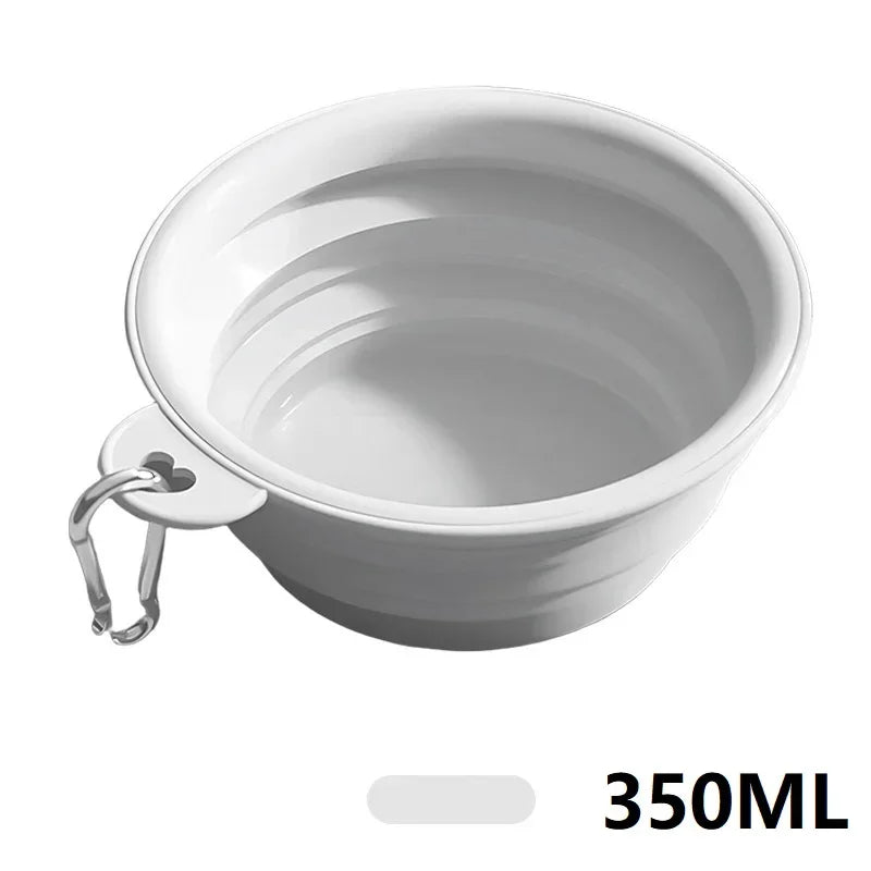 350ML Collapsible Dog Dish Foldable Pet Bowl Portable Water Drinking Bowl for Dogs Cats Outdoor Travel Hiking Camping