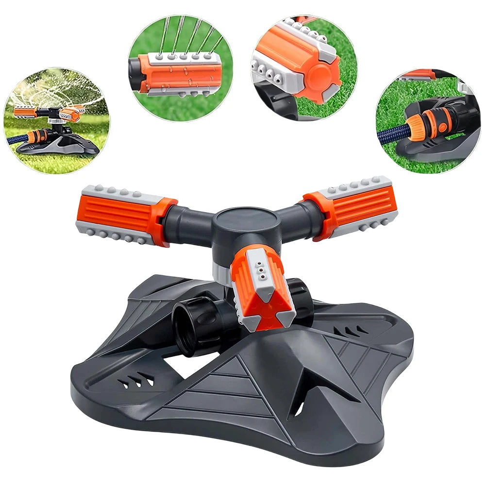 Upgrade Garden Sprinkler Automatic 360 Degree Rotating Irrigation Grass Water Sprinkler System Agriculture Irrigation Tool