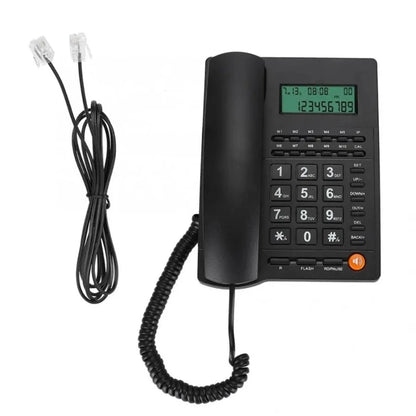 DX11 Corded Landline Phone Big Button Landline Phones with Caller Identification Fixed Telephone for Office Hotel Receptioni