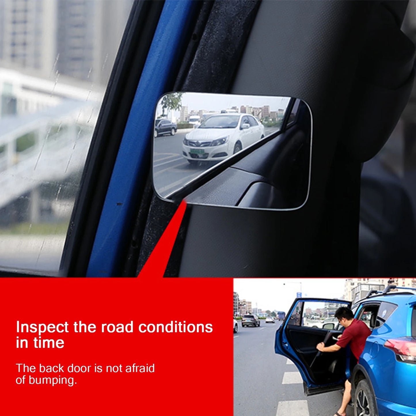 Car Rear view mirror Wheel Blind Spot Small Round Mirror 360 Degree Adjustable additional car mirrors Auxiliary Auto Mirror
