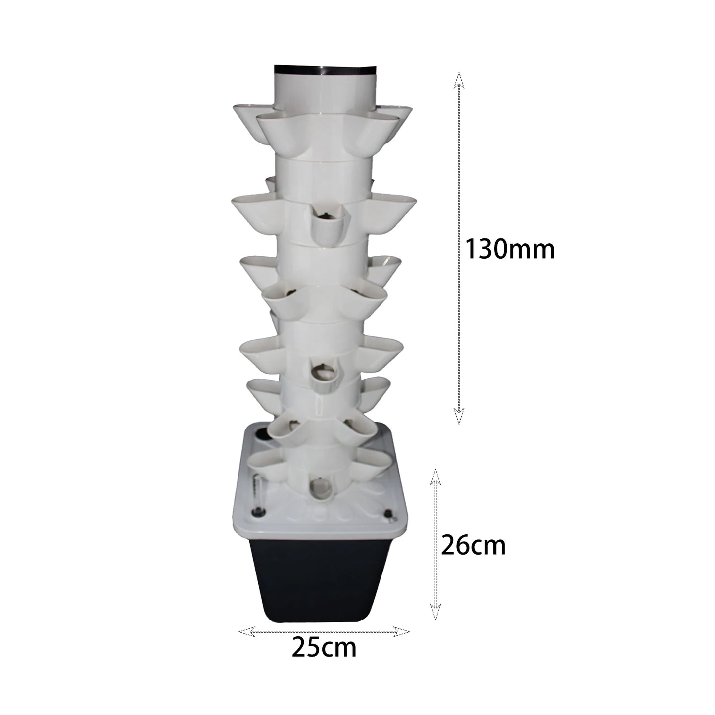 15/18/25/30 Holes Hydroponic Grow System Tower Kit Garden Planter Home Yard Water Pump Home Vertical Gardening Planter