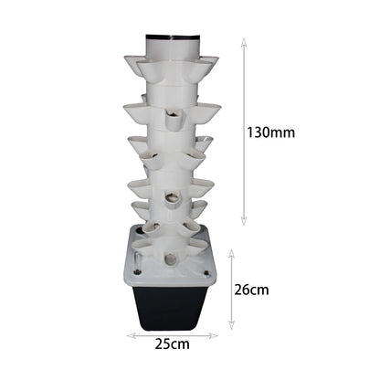 15/18/25/30 Holes Hydroponic Grow System Tower Kit Garden Planter Home Yard Water Pump Home Vertical Gardening Planter