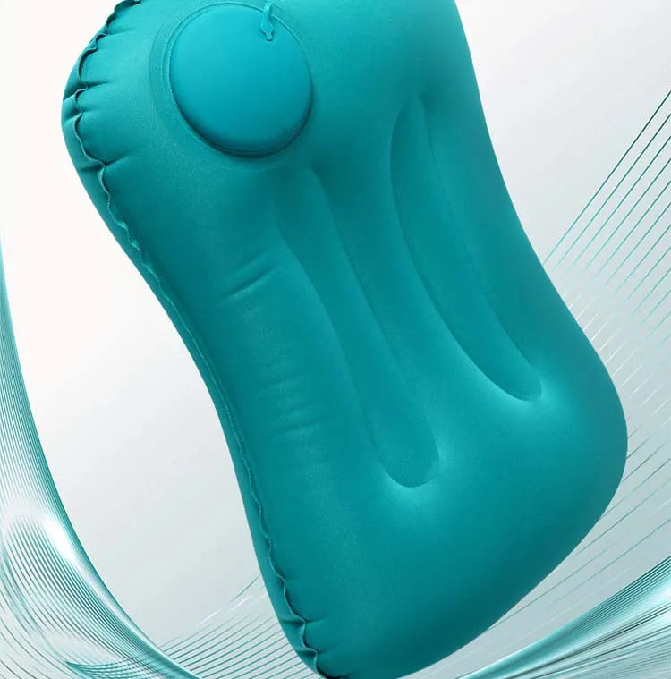 Press Inflatable Pillow Portable Outdoor Travel Pillow Waist Pillow Neck Protector Inflatable U Shaped Pillow