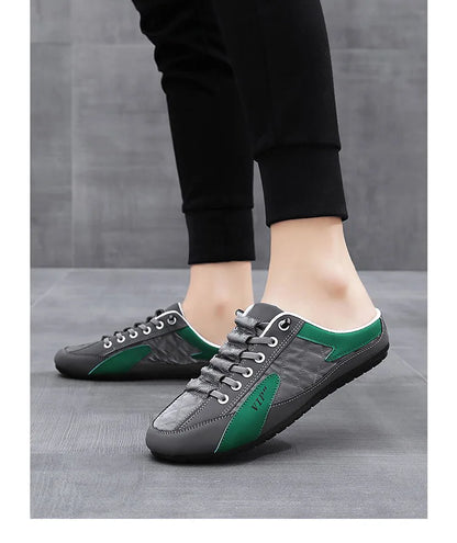 Half Slipper for Men Classic Summer Casual Shoes Men's Flat Shoe Slippers Concise Men Sneakers