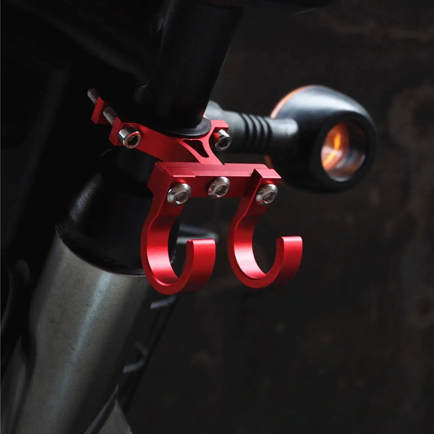 Electric Scooter Hooks Simple Bike Shelf Tube Storage Hanger Buckle Hooks Hooks Ebikes Portable Double Metal Helmet Rack