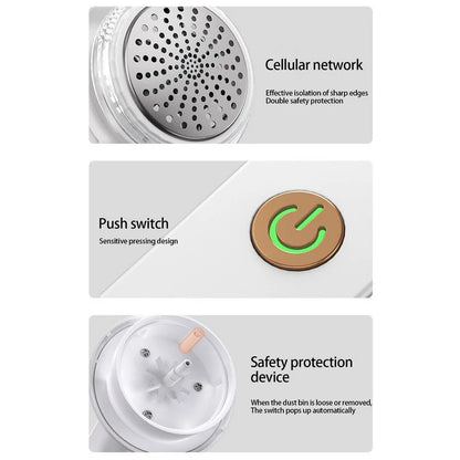 Electric Lint Remover Rechargeable for Clothing Fuzz Remover Sweater Shaver Coat Hair Ball Trimmer Plush Clothing Razor Remover