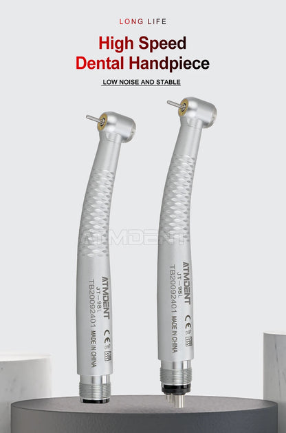 Dental 5 LED Light High Speed Handpiece 5 Water Sprays 2/4 Air Turbine Holes Dental Material