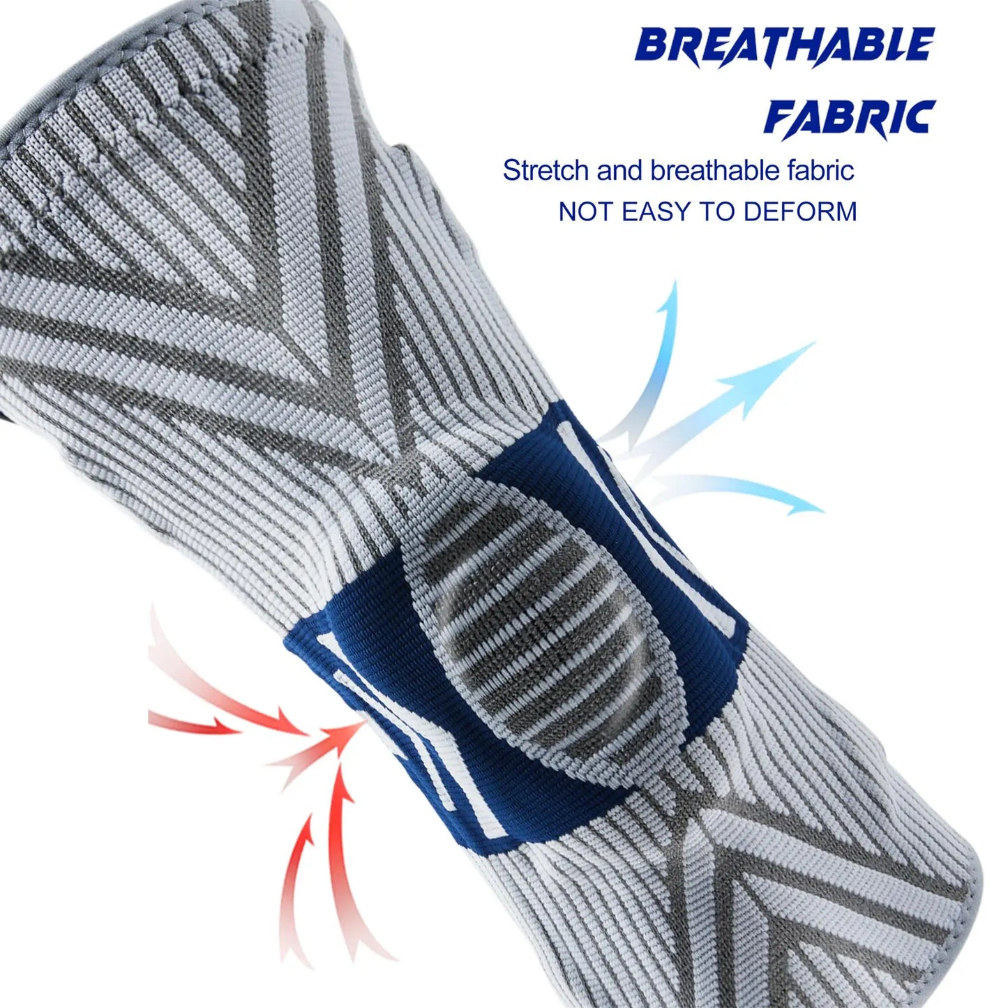 2025 Latest Knee Support for Men Pressurized Elastic Knee Brace with Silicone Spring Basketball  Volleyball Knee Pads