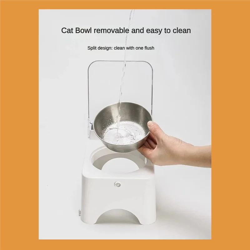 Smart Cat Bowl With Infrared Sensor Automatic Lid - Anti-Mouse Pet Feeder For Cats And Dogs Food Dispenser