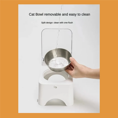 Smart Cat Bowl With Infrared Sensor Automatic Lid - Anti-Mouse Pet Feeder For Cats And Dogs Food Dispenser